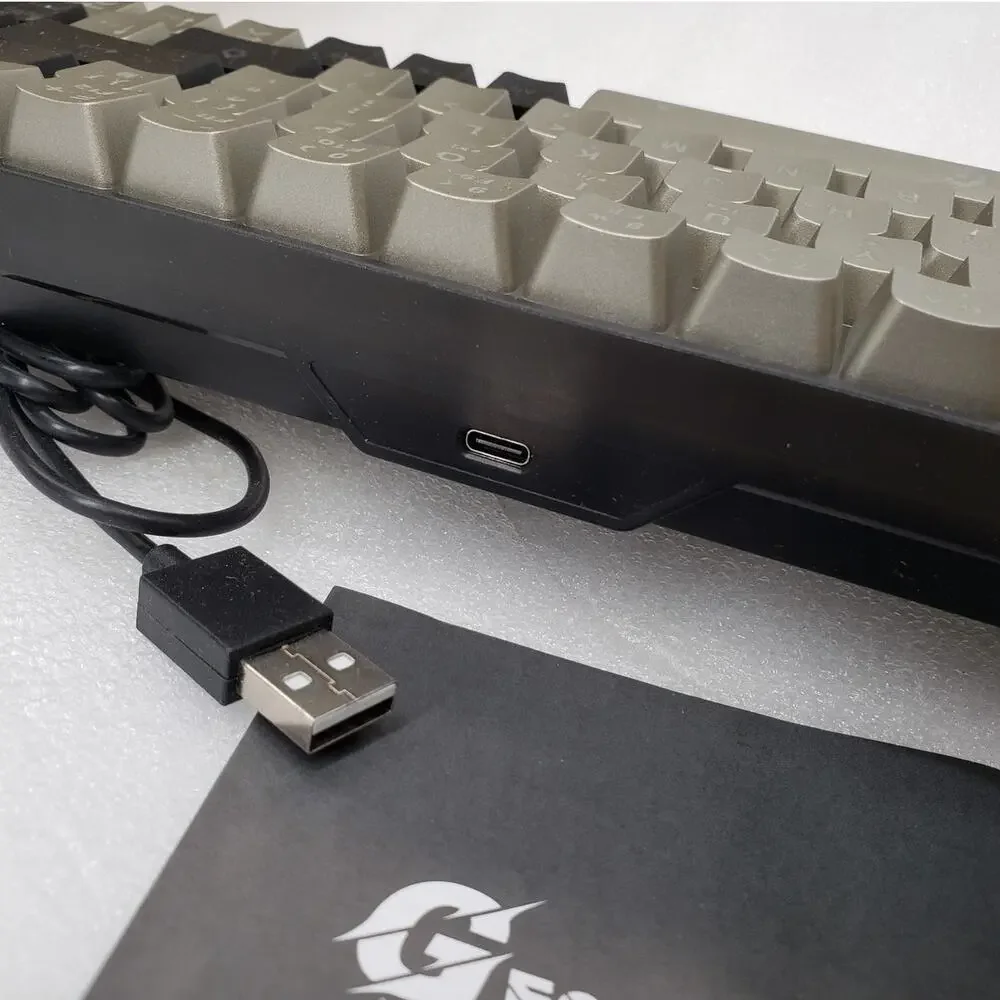 GEODMAER 65% Wired Membrane Gaming Keyboard